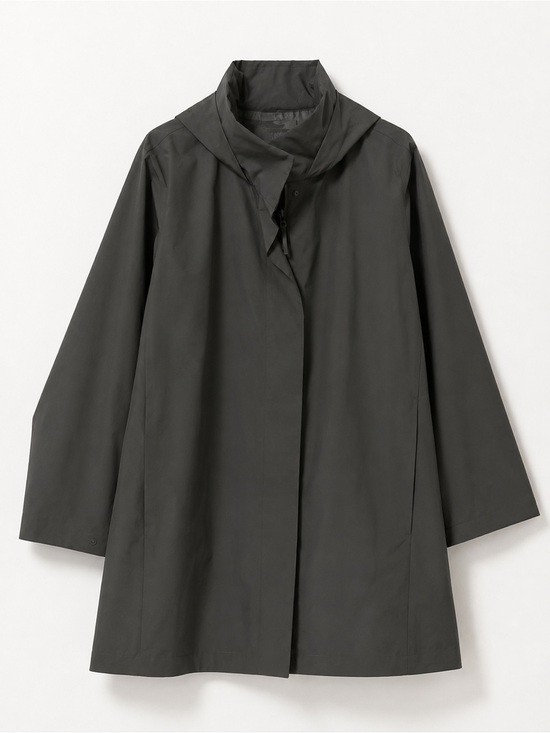 Uniqlo Jackets & Blazers - Uniqlo Dark Green Hooded Trench Coat